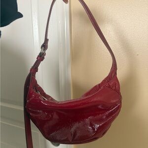 Zara Patent Red Shoulder Bag